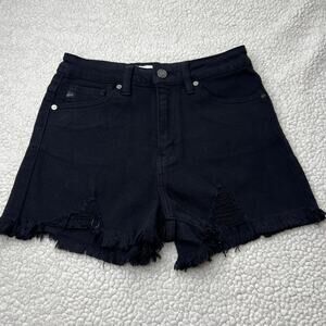 PacSun Raw Hem Black Shorts Small